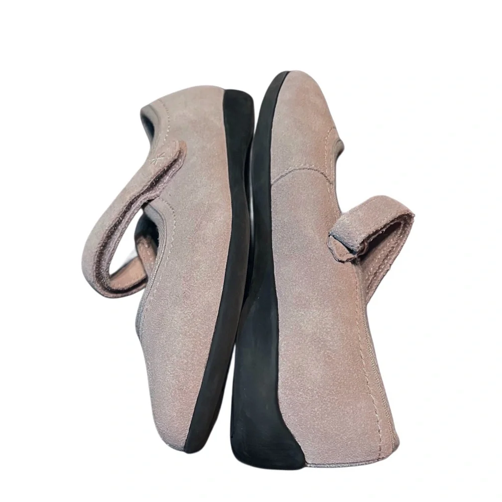Lands' End Light Gray Girls' Mary Jane Size 1 W